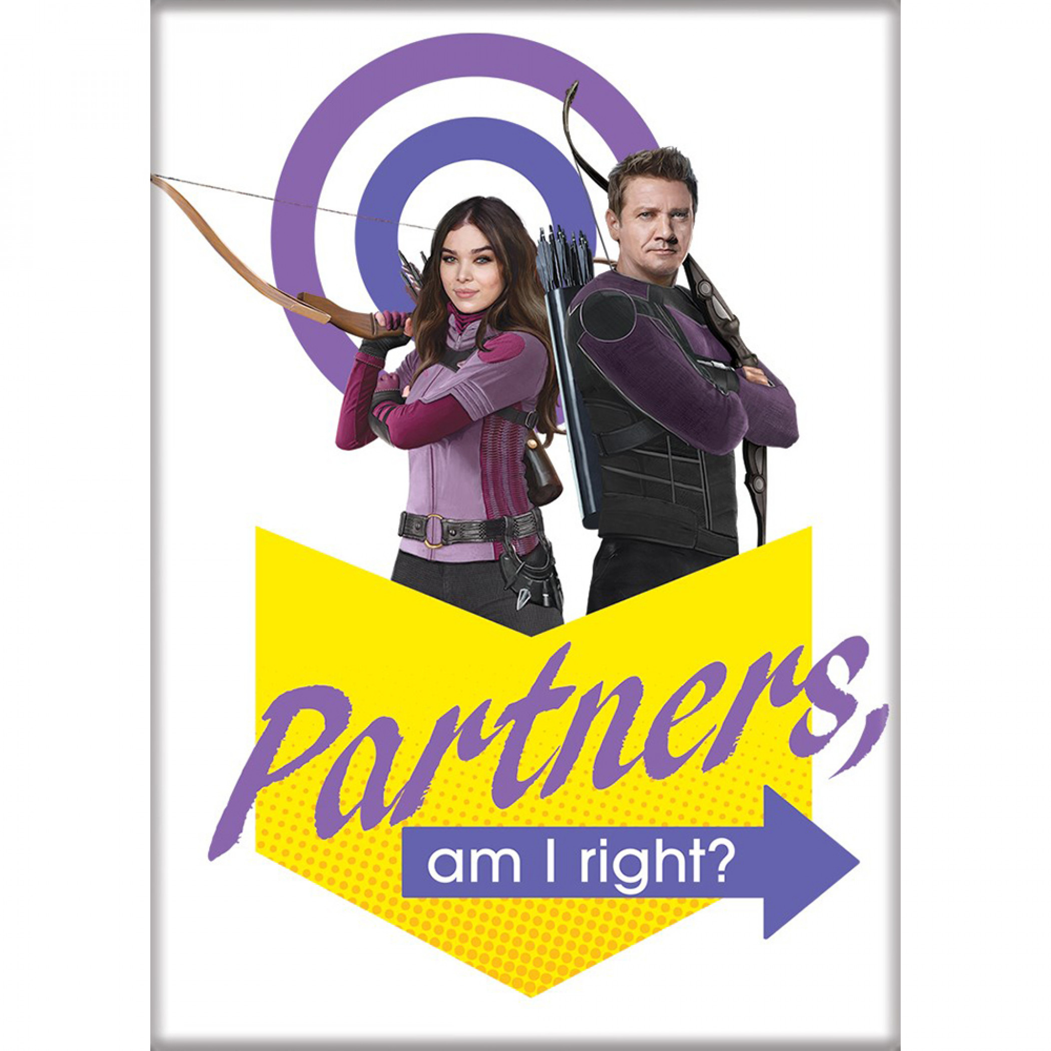 Marvel Studios Hawkeye Series Partners, Am I Right? Magnet